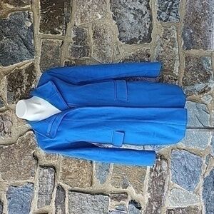 J Crew Vintage wool Coat in Blue Size 8